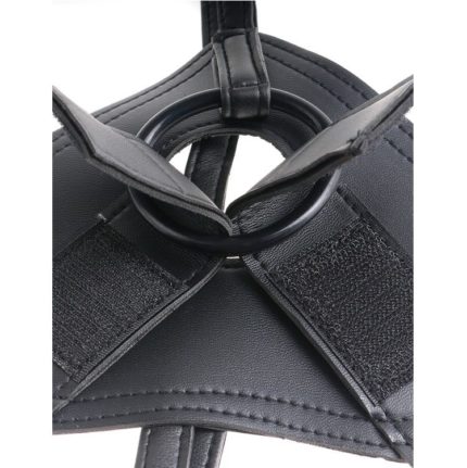 KING COCK - HARNESS CON PENE REALÍSTICO MARRÓN 20.3 CM
