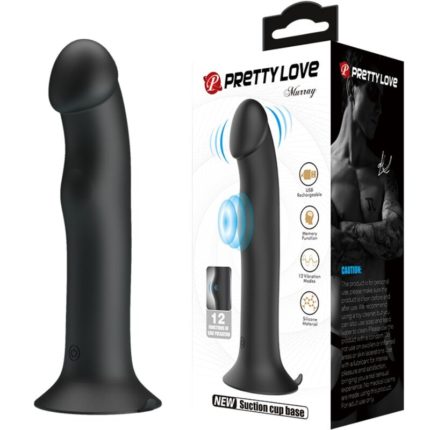 PRETTY LOVE - MURRAY VIBRADOR Y ONDAS ESTIMULADORAS DE CLÍTORIS NEGRO