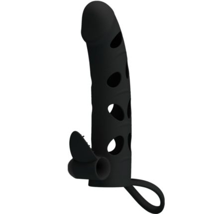 PRETTY LOVE - FUNDA SILICONA CON VIBRACIÓN 15.2 CM